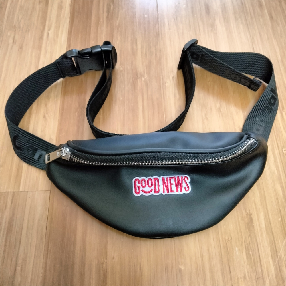 Good News Faux Leather Waist Bag Fanny Pack Merch - Picture 2 of 6